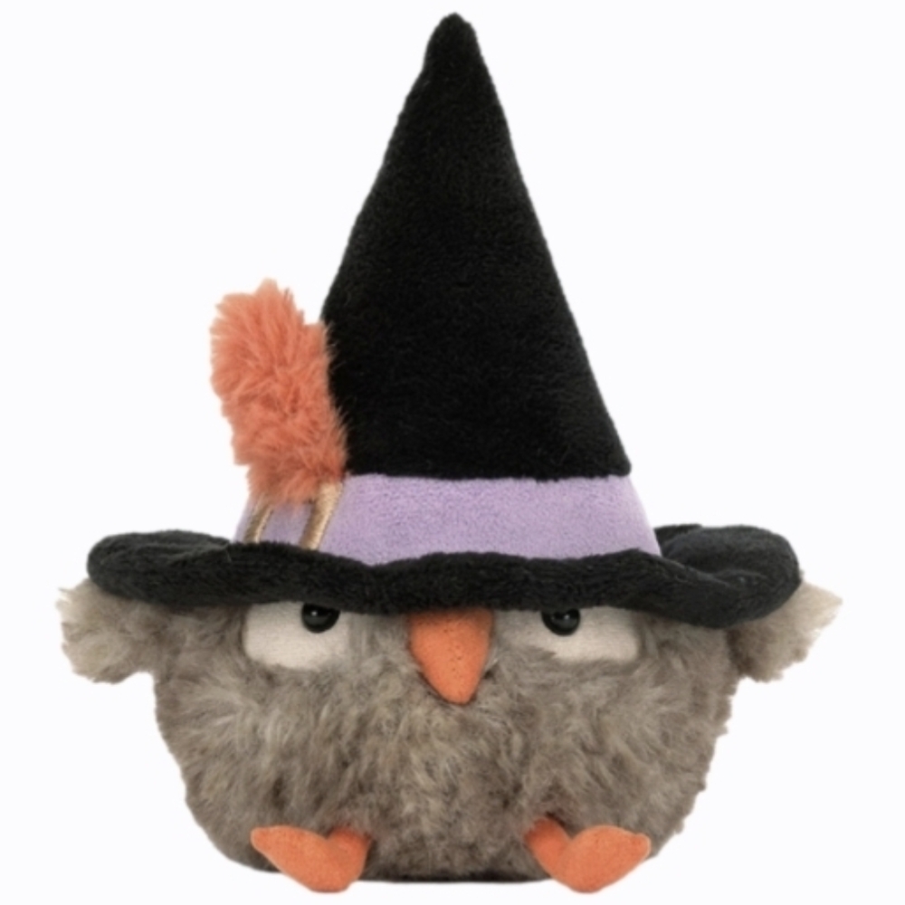 Jellycat Heccaty Hootnightly Soft & Plush 6.7x3.5x4.3" BNWT Authentic